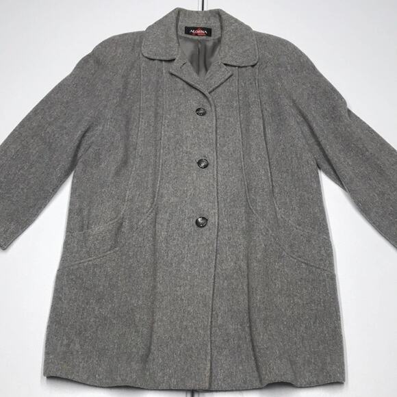 ALORNA (USA) Womens Xl Gray Wool Winter Coat - Picture 1 of 5